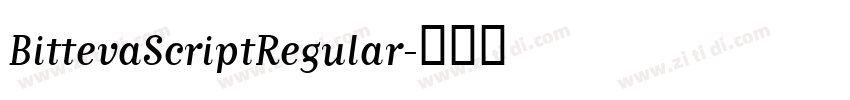 BittevaScriptRegular字体转换