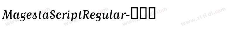 MagestaScriptRegular字体转换