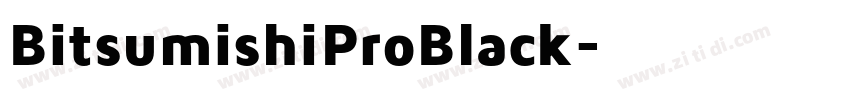 BitsumishiProBlack字体转换