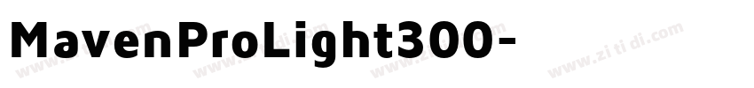 MavenProLight300字体转换