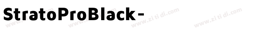 StratoProBlack字体转换