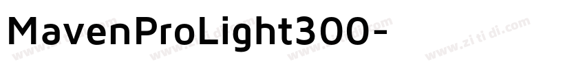 MavenProLight300字体转换