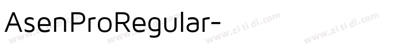 AsenProRegular字体转换