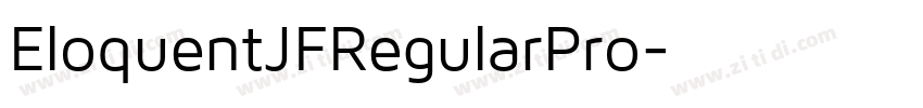 EloquentJFRegularPro字体转换