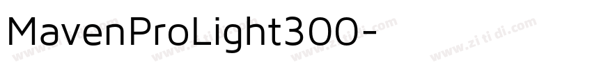 MavenProLight300字体转换