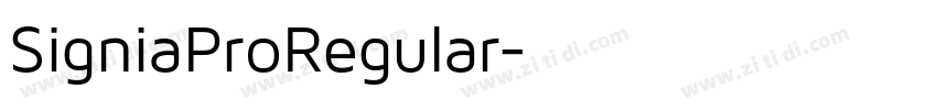SigniaProRegular字体转换