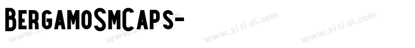 BergamoSmCaps字体转换