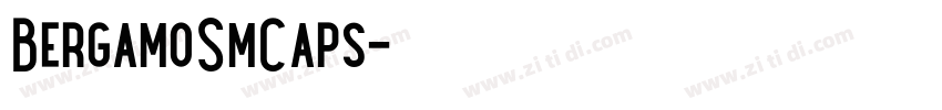 BergamoSmCaps字体转换