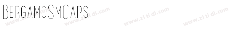 BergamoSmCaps字体转换