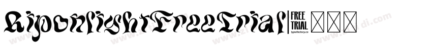 RiponlightFreeTrial字体转换
