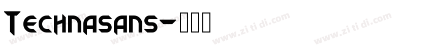 Technasans字体转换