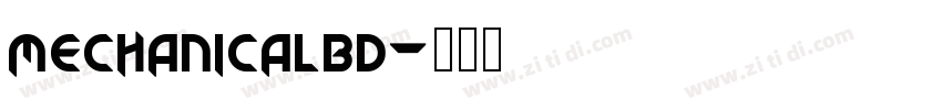 mechanicalbd字体转换