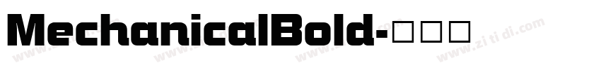 MechanicalBold字体转换