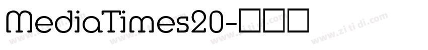 MediaTimes20字体转换