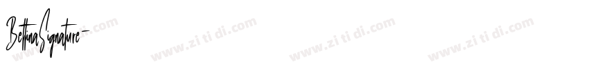 BettinaSignature字体转换