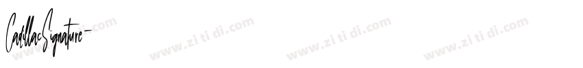 CadillacSignature字体转换