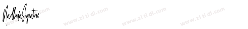 MaullindaSignature字体转换