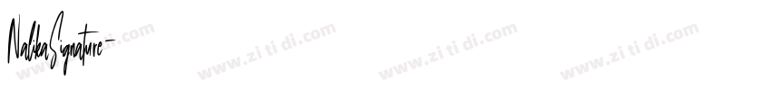 NalikaSignature字体转换