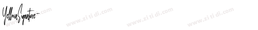 YellovaSignature字体转换