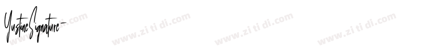 YustineSignature字体转换