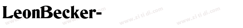 LeonBecker字体转换