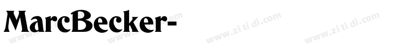 MarcBecker字体转换