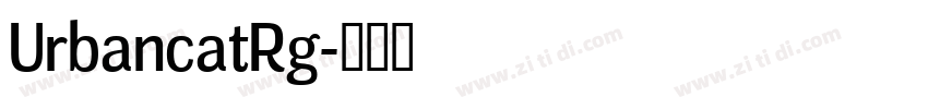 UrbancatRg字体转换