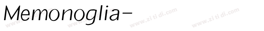 Memonoglia字体转换