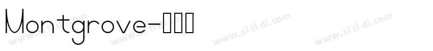 Montgrove字体转换
