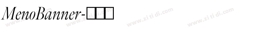MenoBanner字体转换