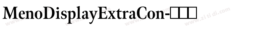 MenoDisplayExtraCon字体转换