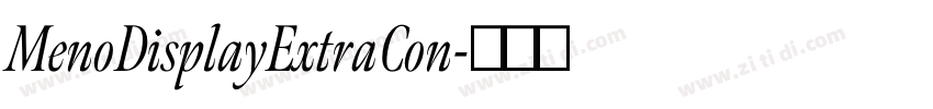 MenoDisplayExtraCon字体转换