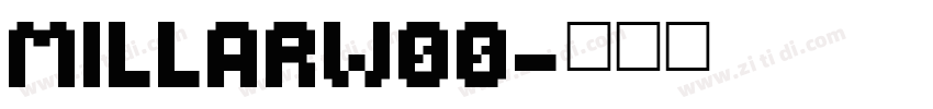 MillarW00字体转换