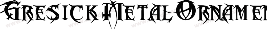 GresickMetalOrnament字体转换
