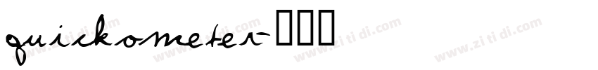 Quickometer字体转换