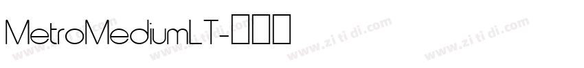 MetroMediumLT字体转换