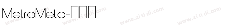 MetroMeta字体转换