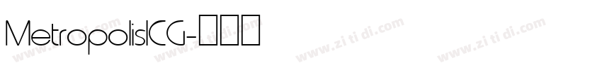 MetropolisICG字体转换