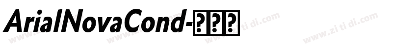 ArialNovaCond字体转换