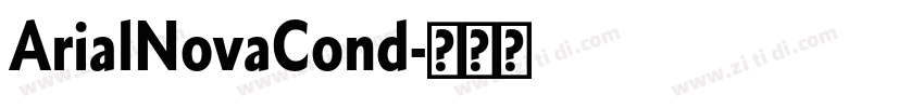 ArialNovaCond字体转换