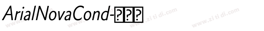 ArialNovaCond字体转换
