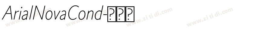 ArialNovaCond字体转换