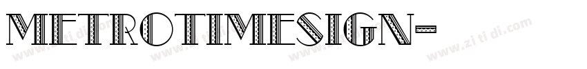 MetroTimeSign字体转换