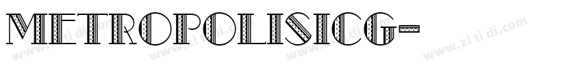 MetropolisICG字体转换