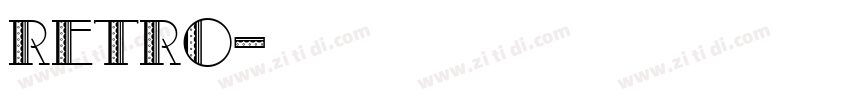 retro字体转换