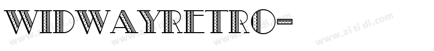 widwayRetro字体转换