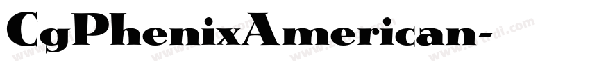 CgPhenixAmerican字体转换