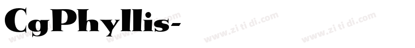 CgPhyllis字体转换