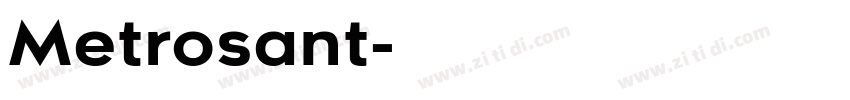 Metrosant字体转换