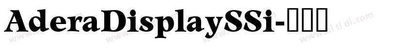 AderaDisplaySSi字体转换